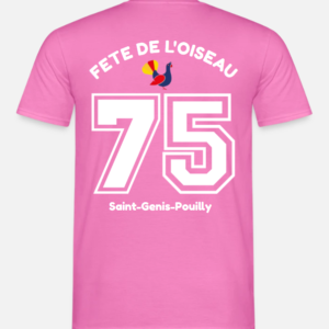 T-shirt officiel 75ème Fête de l'Oiseau (Rose)